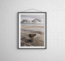 Load image into Gallery viewer, Mountain Photography of Skagsanden Beach | Lofoten Islands Prints for Sale, Home Decor Gifts - Sebastien Coell Photography
