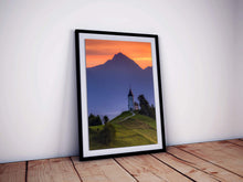 Load image into Gallery viewer, Mountain Photography of St Primoz | Jamnik Alpine Church Art for Sale - Home Decor - Sebastien Coell Photography
