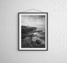 Load image into Gallery viewer, Portland Bill Lighthouse | Black and White Dorset Prints and Jurassic Coast - Home Decor Gifts - Sebastien Coell Photography
