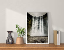 Load image into Gallery viewer, Scandinavian Prints of Skogafoss | Waterfall wall art for Sale - Icelandic Home Decor - Sebastien Coell Photography
