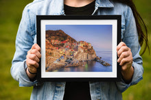 Load image into Gallery viewer, Cinque Terre Landscape Photography | Italian wall art of Manarola - Home Decor Gifts - Sebastien Coell Photography
