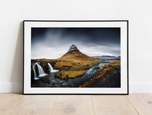 Load image into Gallery viewer, Icelandic art of Kirkjufell | Kirkjufellsfoss Mountain Wall Art, Scandinavian Prints - Sebastien Coell Photography
