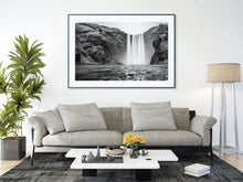 Load image into Gallery viewer, Scandinavian Prints | Skogafoss waterfall wall art and Icelandic art for Sale - Sebastien Coell Photography
