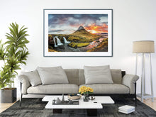 Load image into Gallery viewer, Icelandic Print of Kirkjufell | Kirkjufellsfoss Mountain Photos, Scandinavian art Decor Gifts - Sebastien Coell Photography
