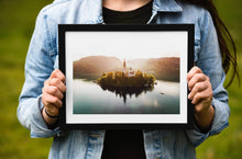 Load image into Gallery viewer, Slovenia Lake Print of Bled, Mountain Photography for Sale, Pictures of Lake Bled Slovenia Home Decor Gifts - SCoellPhotography
