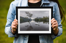 Load image into Gallery viewer, Llanberis Lone Tree Prints | Snowdonian art, Llyn Padarn Mountain Photography - Home Decor - Sebastien Coell Photography
