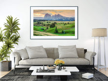 Load image into Gallery viewer, Mountain Photography of Alpe Di Siusi | Seiser Alm art Prints for Sale Home Decor Gifts - Sebastien Coell Photography
