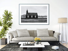 Load image into Gallery viewer, Scandinavian art | Budir Black Church, Icelandic Fine Art Mountain Photography - Sebastien Coell Photography
