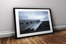 Load image into Gallery viewer, Icelandic Print of The United States Navy DC plane crash, Sólheimasandur prints - Sebastien Coell Photography
