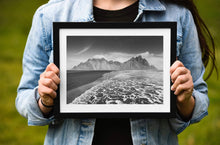 Load image into Gallery viewer, Mountain Print of The Vestrahorn | Icelandic art for Sale, Stokksnes Wall Art Gifts - Sebastien Coell Photography
