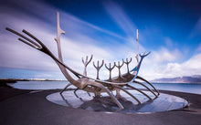 Load image into Gallery viewer, Scandinavian Prints | The Sun Voyager Reykjavik, Icelandic art for Sale and Home Decor Gifts - Sebastien Coell Photography
