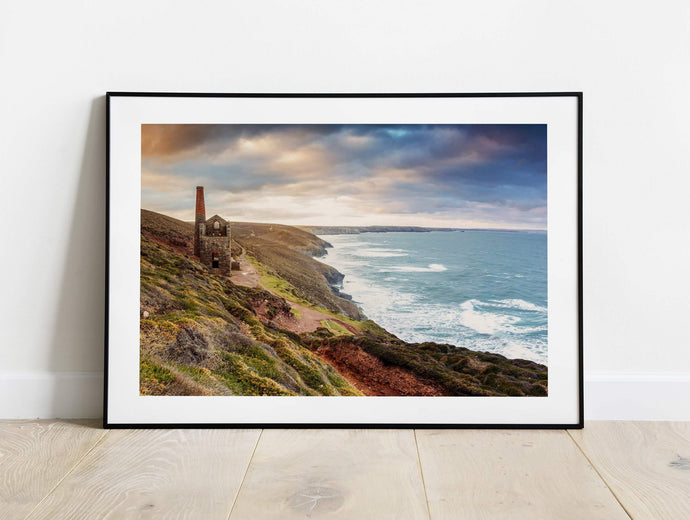 Cornwall Landscape Print | Towanroath Mine, Cornwall Mining wall art - Home Decor - Sebastien Coell Photography