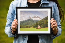 Load image into Gallery viewer, Mountain Photography of St Johns church | South Tyrol wall art for Sale, Home Decor Gifts - Sebastien Coell Photography
