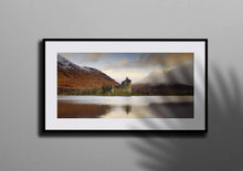 Load image into Gallery viewer, Panoramic Print of Kilchurn Castle, Scottish Loch Awe wall art - Home Decor Gifts - Sebastien Coell Photography
