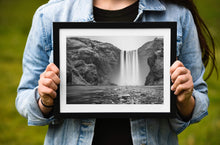 Load image into Gallery viewer, Scandinavian Prints | Skogafoss waterfall wall art and Icelandic art for Sale - Sebastien Coell Photography
