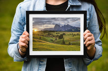 Load image into Gallery viewer, Mountain Photography of Alpe Di Siusi | Seiser Alm art, Italian Dolomites UNESCO Prints - Sebastien Coell Photography
