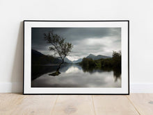 Load image into Gallery viewer, Snowdonia wall art of The Lone Tree Llanberis, Llyn Padarn Mountain Photography for Sale Home Decor Gifts - SCoellPhotography
