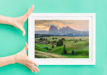 Load image into Gallery viewer, Mountain Photography of Alpe Di Siusi | Seiser Alm art Prints for Sale Home Decor Gifts - Sebastien Coell Photography
