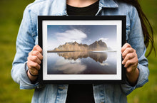 Load image into Gallery viewer, Icelandic Print | The Vestrahorn Mountain Photography, Stokksnes Wall Art Gifts - Sebastien Coell Photography
