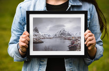 Load image into Gallery viewer, Mountain Photography of Reine | Norway Lofoten Islands wall art - Home Decor Gifts - Sebastien Coell Photography
