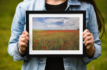 Load image into Gallery viewer, Wildflower Prints of Poly Joke, Poppy Field Photography for Sale, Cornwall Landscape Prints Home Decor Gifts - SCoellPhotography
