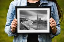 Load image into Gallery viewer, Black and White London Prints of The Shard, London city prints for Sale and Home Decor Gifts - Sebastien Coell Photography
