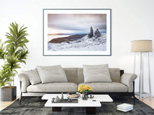 Load image into Gallery viewer, Isle of Skye Prints of The old man of Storr, Snow Mountain Photography Home Decor Gifts - SCoellPhotography
