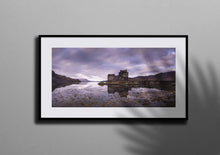 Load image into Gallery viewer, Panoramic Print of Eilean Donan castle | Scotland Landscape Art - Home Decor Gifts - Sebastien Coell Photography
